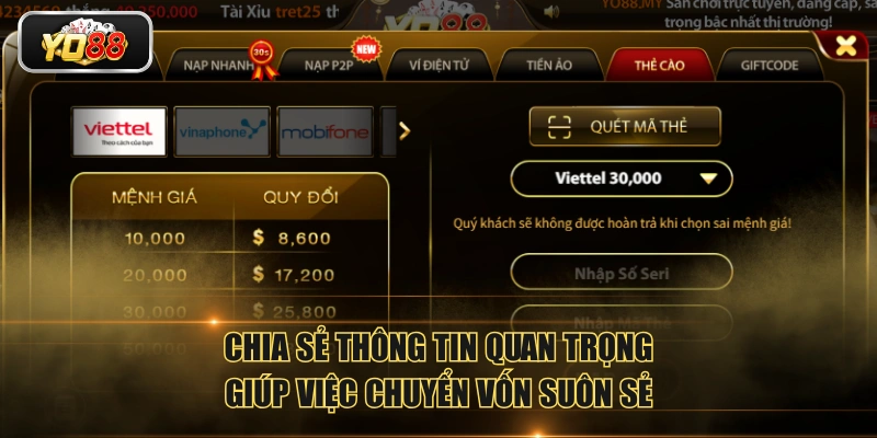 Chia sẻ thông tin quan trọng giúp việc chuyển vốn suôn sẻ